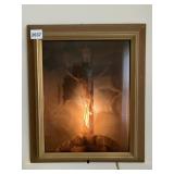 LIGHT UP RELIGIOUS CROSS IN FRAME