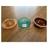 CARNIVAL ASHTRAY, IRONSTONE BOWL, ETC.