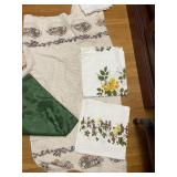 VINTAGE LINENS, TABLE RUNNERS ETC.