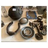 HORSESHOES, KEROSENE LANTERN