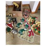 WOOD CUT OUTS, LIGHT UP LANTERN