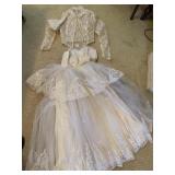 WEDDING SET W/ LACE TOP JACKET FOR WEDDING DRESS