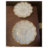 MILK GLASS EGG HOLDER