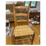 RUSH SEAT ANTIQUE CHAIR