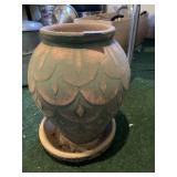 14" H  HULL POTTERY VASE W/ LINER
