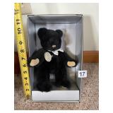 BLACK GUNNED BEAR IN ORIGINAL BOX 1992 LIMITED