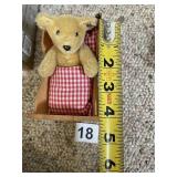 BABY BEAR STIFF STUFFED IN CRADLE