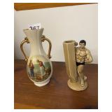 1979 ENESCO E-3985 MUSCLE MAN AND LIMOGE FIGURINE