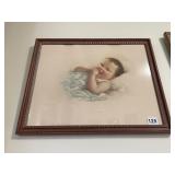 AND NOW AWAKE PRINT UNDER GLASS IN FRAME