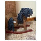 WOODEN ROCKING HORSE