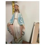 1955 RELIGIOUS CHALK STATUE