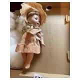 MORIMURA JAPAN BISQUE DOLL MB310-BISQUE DOLL W/