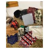 ASSORTMENT OF SCARVES AND HATS