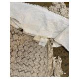 CROCHETED AND OTHER LINENS, DRESDEN PLATE COVER