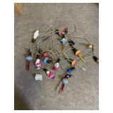 FIGURAL CHRISTMAS LIGHTS AND BUBBLE LIGHTS AND