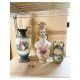 NIPPON VASE HAND PAINTED OTHER 2 DAMAGED ONE