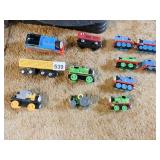 THOMAS THE TRAIN ,TRAIN CARS, BATTERY OP, WOOD