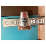 MICHELOB LIGHT COLD BEER SIGN