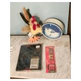 COCA COLA PENCILS, JOURNAL, BOYDS BEAR ROOSTER