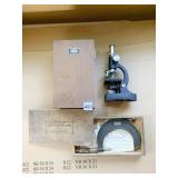 TASCO MICROSCOPE AND LUFKIN MICROMETER