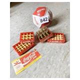MINIATURE CASES OF GLASS BOTTLE COCA COLA