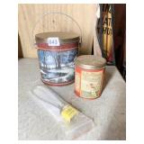 WINTER TIN CONTAINER WITH HANDLE, CHILD SAFE GUN