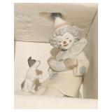 LLADRO CLOWN WITH PUPPY FIGURINE IN OB