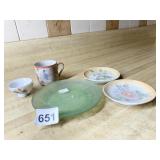 SMALL HAND PAINTED PLATES MADE IN JAPAN, JAPANESE