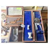 STARETT INSIDE NO 823B IN BOX AND OTHER TOOLS
