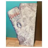 COORS LIGHT ON ICE METAL DIE CUT SIGN