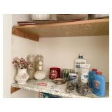 CANDLES, POWDER, PITCHER ETC.