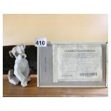 LLADRO DOG FIGURINE W/ BOX AND CERTIFICATE