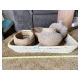 RECTANGLE BASKET, AND ROUND BASKET