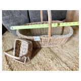 2 BASKETS W/ HANDLES