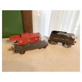 AMERICAN FLYER COAL CAR & 2 LIONEL CARS