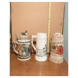 STROH BREWING COMPANY STEIN, BUDWEISER SPRINGER