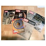 VINTAGE 1960S LIFE AND TIME MAGAZINES, MOON