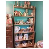 WOODEN SHELVING UNIT, GREAT FOR COLLECTIBLE