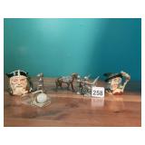 VINTAGE TRINKETS INCLUDING TINY ROYAL DOULTON