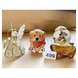 DISNEY STORE MINNIE AND MICKEY MINI SNOW GLOBE,