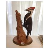 ALAN BENNETT 1987 WOODPECKER CARVING