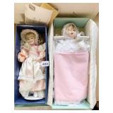 KNOWLES PORCELAIN DOLL, CATHERINES CHRISTMAS, IN