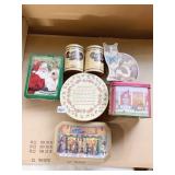 VINTAGE TINS INCLUDING SMALL CHARLIES CHIPS TINS