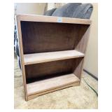 WOOD BOOK SHELF 28"H X 10"D X 24