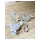 BLOWN GLASS ANIMALS, GLASS TEAR DROP DANGLE