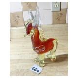 BLOWN GLASS TWO TONE PEGASUS WINGED HORSE 7"