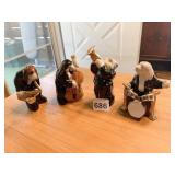 C.I. DOG BAND SALT AND PEPPER SHAKERS