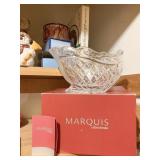 WATERFORD MARQUIS CRYSTAL SLEIGH CANDY DISH