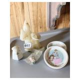 VINTAGE JFK JACKIE O KENNEDY TRINKET DISHES,