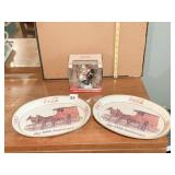 COCA COLA BLOWN GLASS ORNAMENT, 2 KROGER COCA